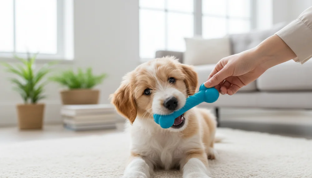 como fazer o cachorro filhote parar de morder